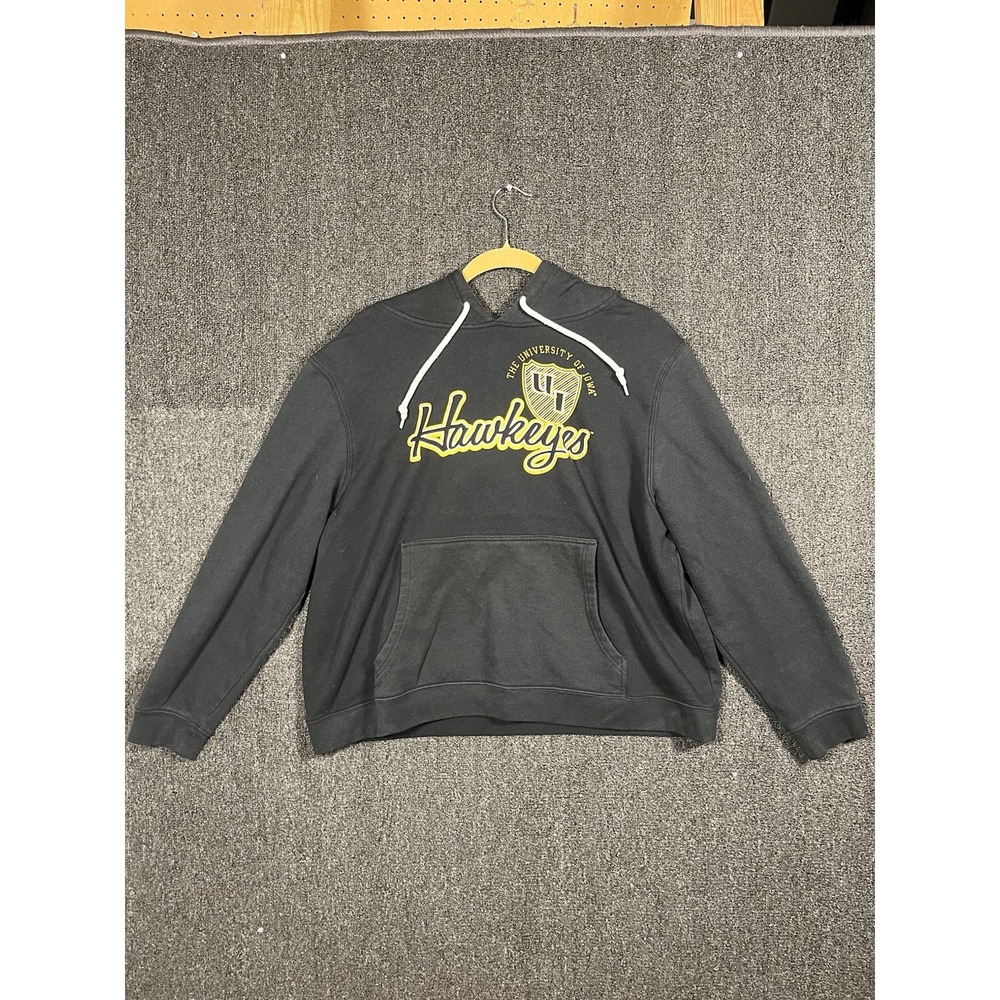 Iowa Hawkeyes Hoodie Sweatshirt Women's 3XL Black Russell Athletic NCAA